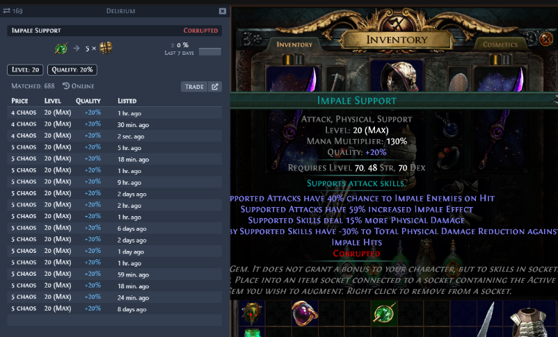awakened poe trade